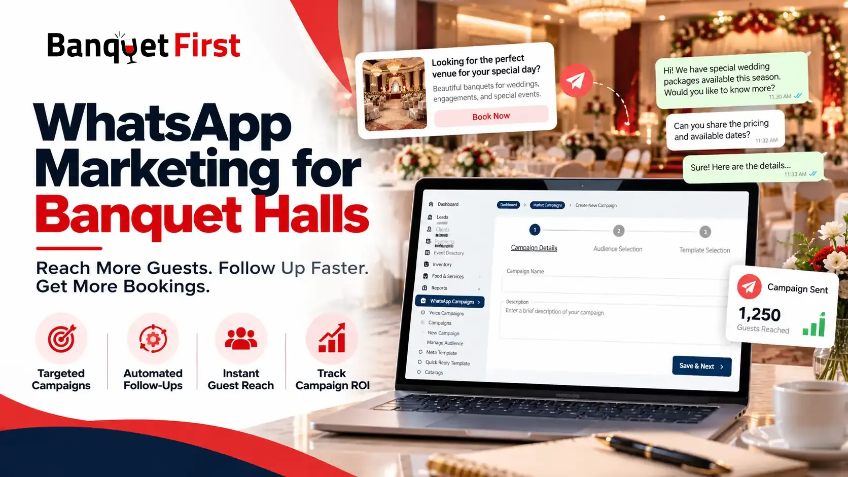 WhatsApp Marketing for Banquet Halls
